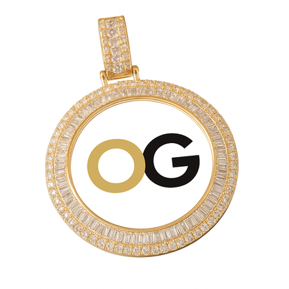 Custom Iced Out Charm Photo Pendant