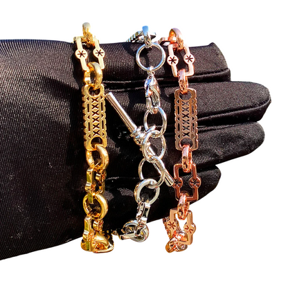 Vintage Star Bar Toggle Clasp Bracelet