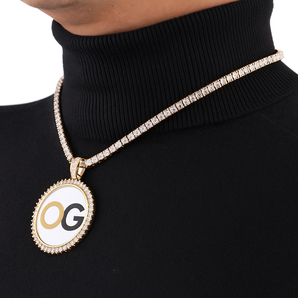 Custom Iced Out Medallion Photo Pendant