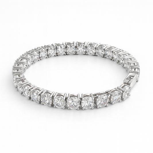 6MM ROUND CUT TENNIS BRACELET