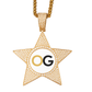 Custom Iced Out Star Photo Pendant