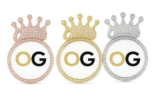 Custom Iced Out Queen Crown Medallion Photo Pendant