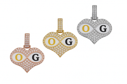 Custom Iced Out Eye Glass Photo Pendant