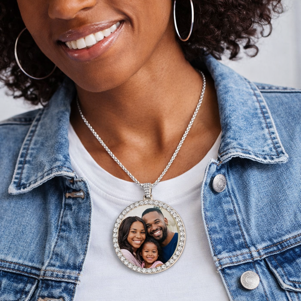 2x2 Inch XL Custom Photo Pendant