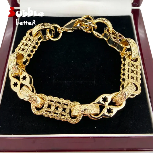 Stars & Bars Chunky Link Bracelet
