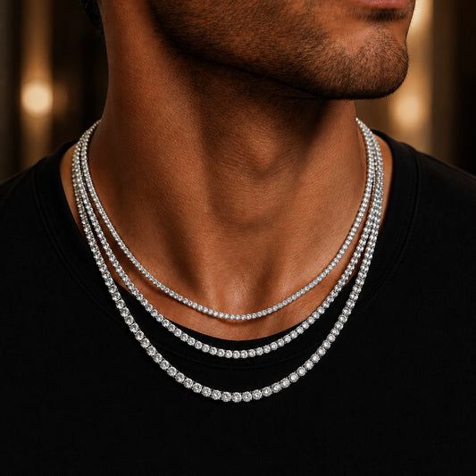 3mm / 4mm / 5mm Moissanite Tennis Chain