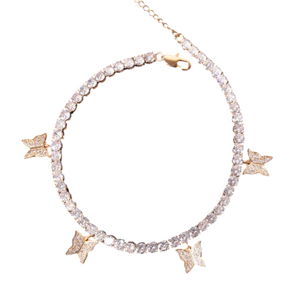 Butterfly Elegance Adjustable Tennis Bracelet