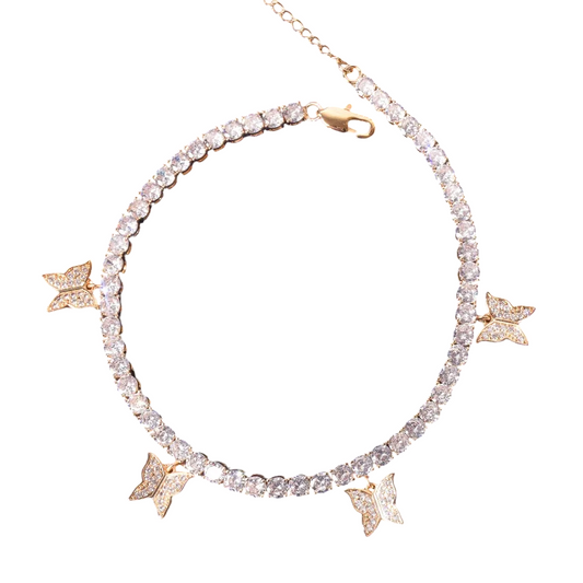 Butterfly Elegance Adjustable Tennis Bracelet