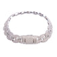 Iced Out Solid Back Cuban Link Bracelet // 12MM