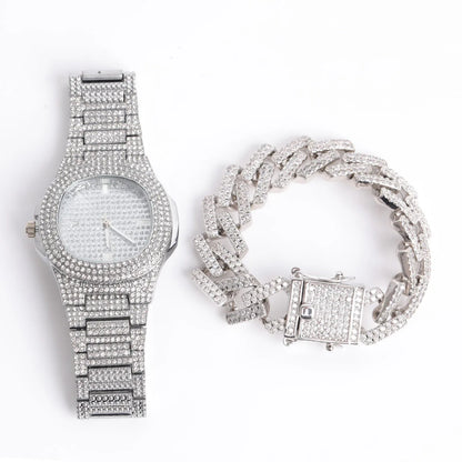 Iced Out 4-Piece Luxury Combo Set // 18MM