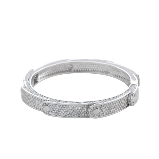 Iced Out Irregular Geometric Shine Bracelet