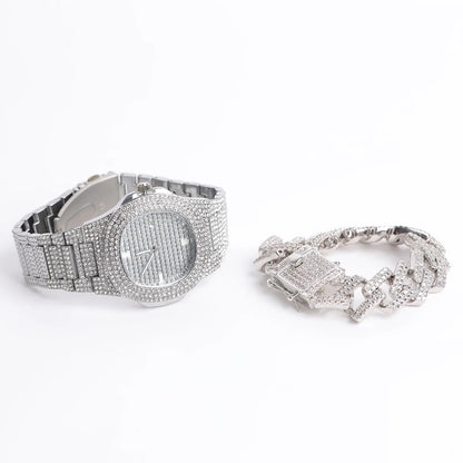 Iced Out 4-Piece Luxury Combo Set // 18MM