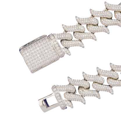 Iced Out Thorn Peaks Statement Bracelet