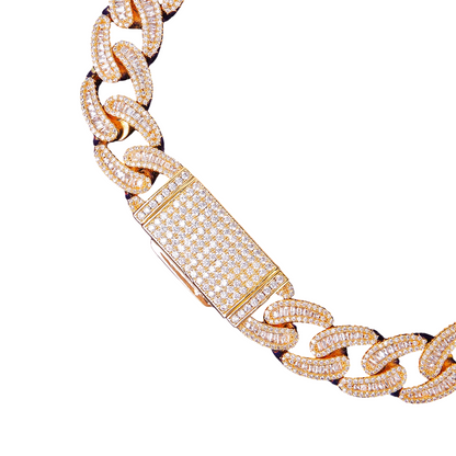 Iced Out Baguette Shine Cuban Link Bracelet