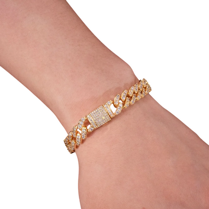 Iced Out Miami Cuban Link Bracelet // 10MM