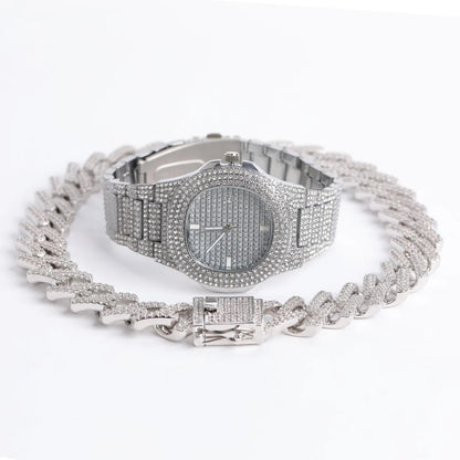 Iced Out 4-Piece Luxury Combo Set // 18MM