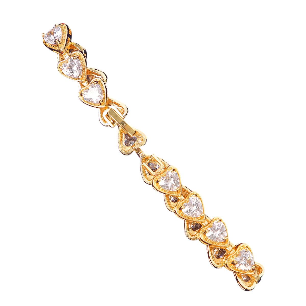 Iced Out Heart Tennis Bracelet // 6MM
