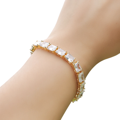 Classic Brilliance Baguette Tennis Bracelet // 6MM