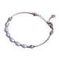 Metal Medley Pearl Charm Adjustable Bracelet // 5MM
