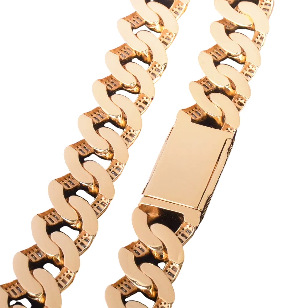Iced Out Baguette Miami Cuban Link Bracelet // 20MM