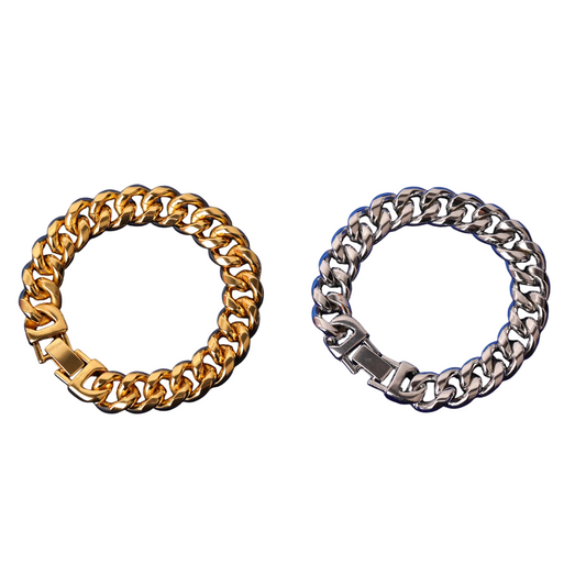 Classic Stainless Steel Cuban Link Bracelet // 12MM