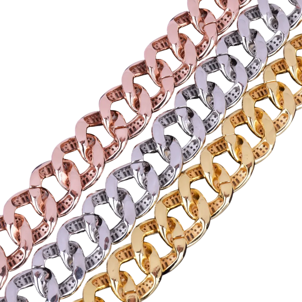Iced Out Baguette Miami Cuban Link Bracelet // 22MM