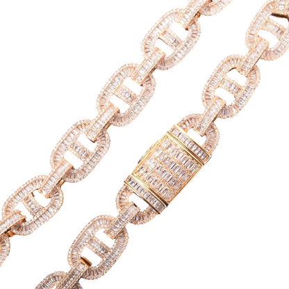 Iced Out Baguette Gucci Chain Bracelet