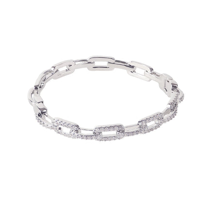 Iced Out Rectangular Luxury Links Bracelet