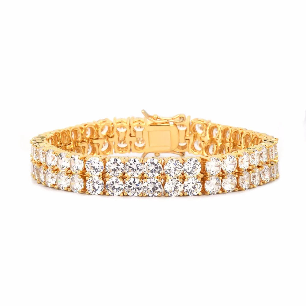 Iced Out Dual Luxury CZ Tennis Bracelet // 6MM