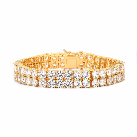 Iced Out Dual Luxury CZ Tennis Bracelet // 6MM