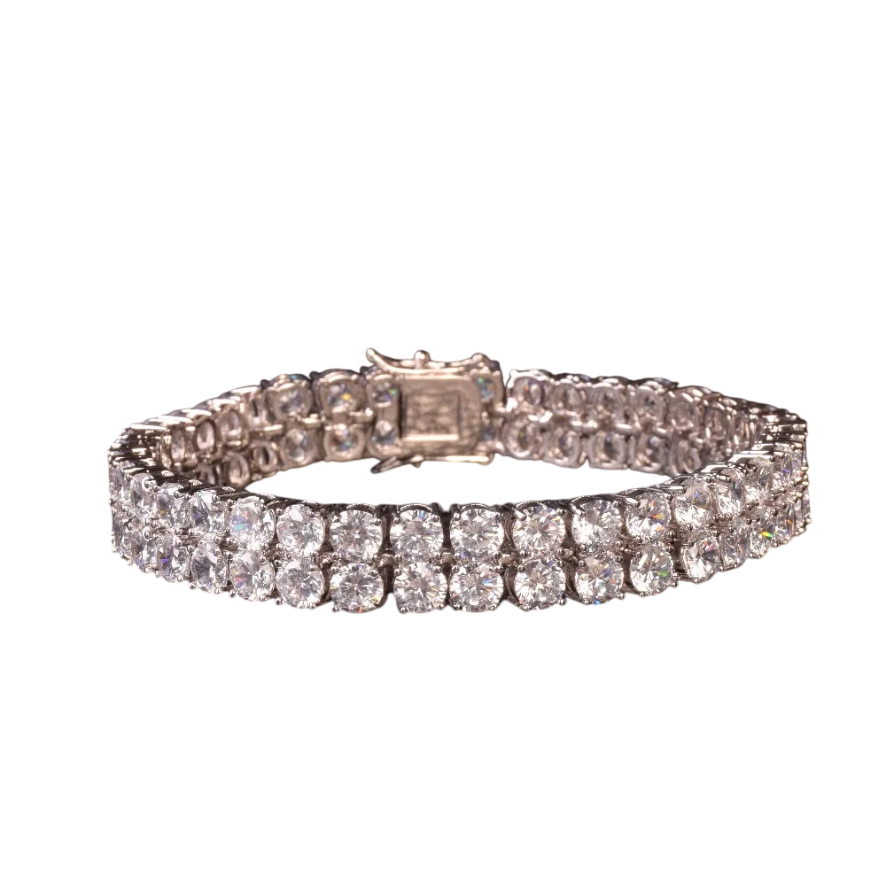 Iced Out Dual Luxury CZ Tennis Bracelet // 6MM