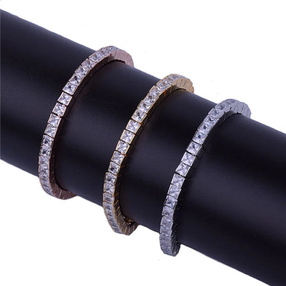 Iced Out Princess-cut Baguette Tennis Bracelet // 5MM