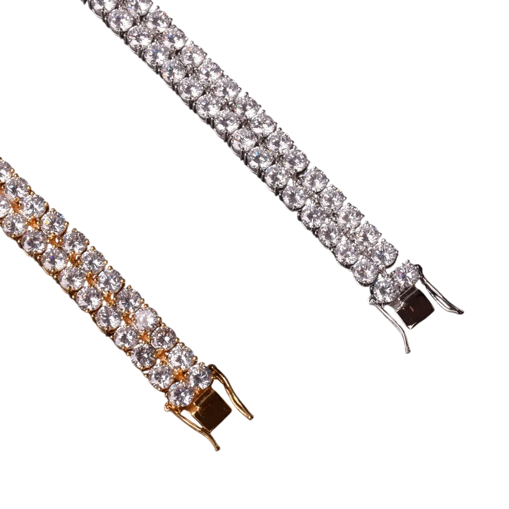 Iced Out Dual Luxury CZ Tennis Bracelet // 6MM