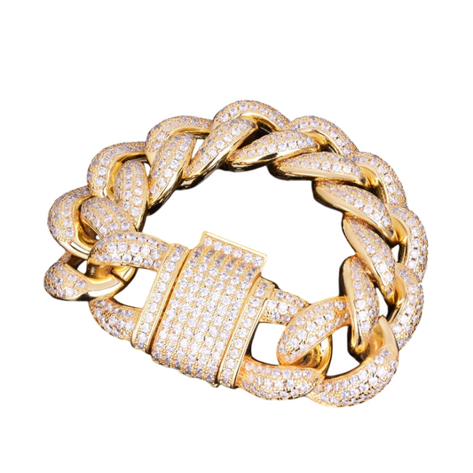 Iced Out Miami Cuban Link Bracelet // 23MM