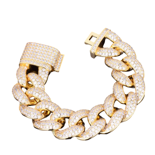 Iced Out Miami Cuban Link Bracelet // 23MM