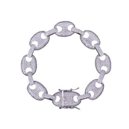 Iced Out Luxury Cuban Link Bracelet // 14MM