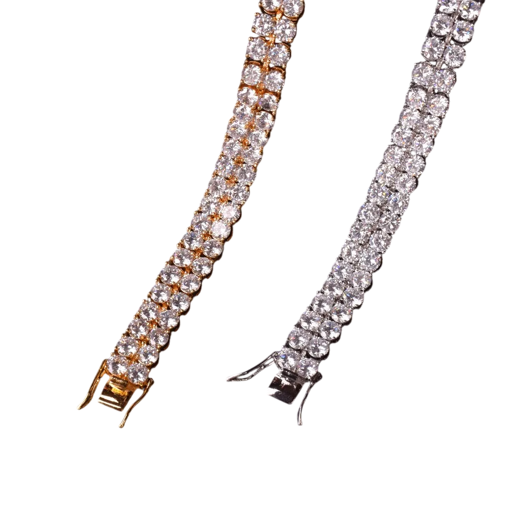 Iced Out Dual Luxury CZ Tennis Bracelet // 6MM