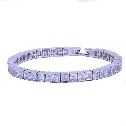 Iced Out Princess-cut Baguette Tennis Bracelet // 5MM