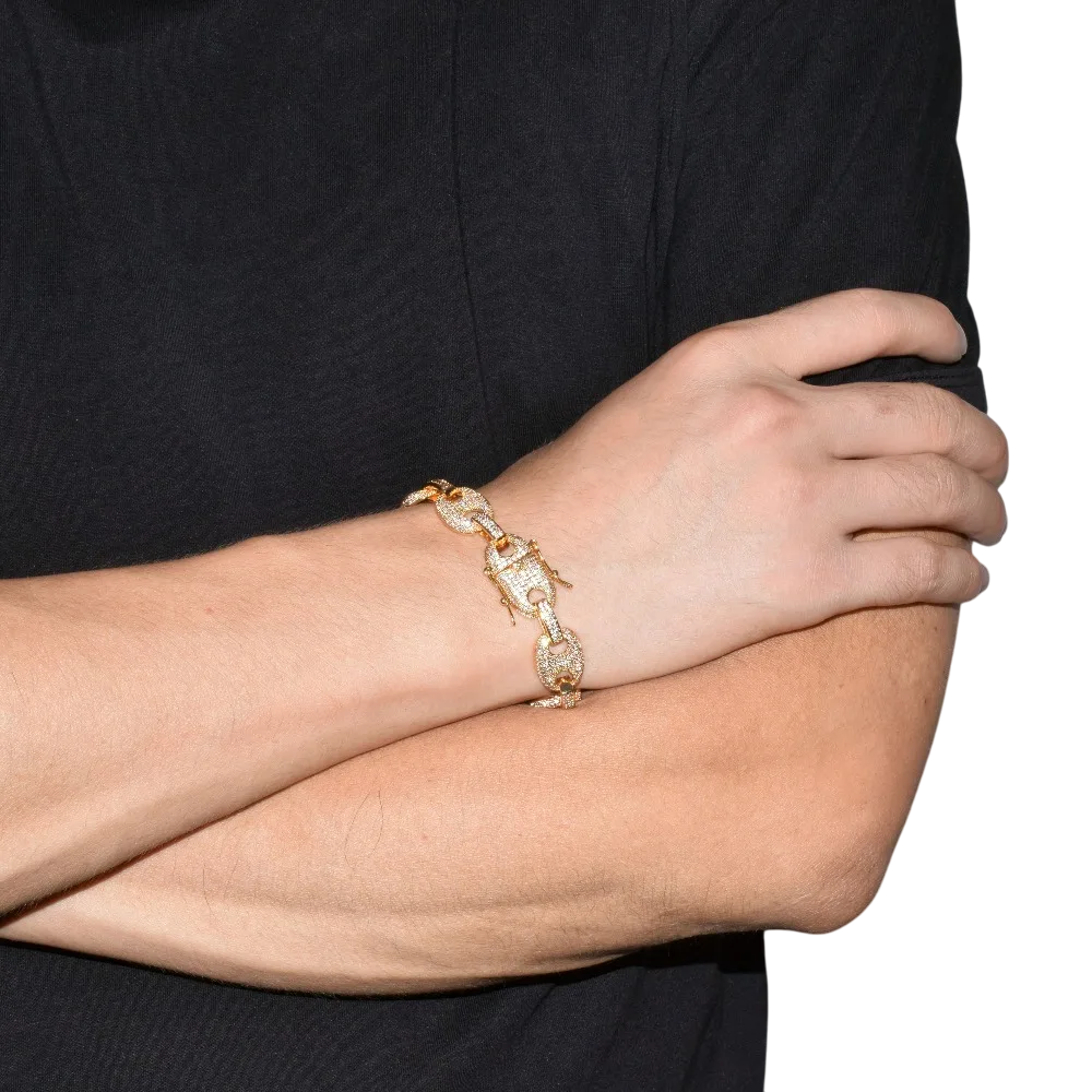 Iced Out Luxury Cuban Link Bracelet // 14MM