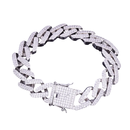 Iced Out Miami Cuban Link Bracelet // 14mm