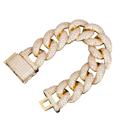 Iced Out Miami Cuban Link Bracelet // 23MM