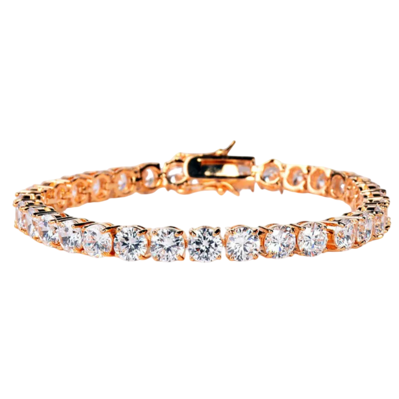 Iced Out Single Row Tennis Bracelet // 3mm,4mm,5mm,6mm