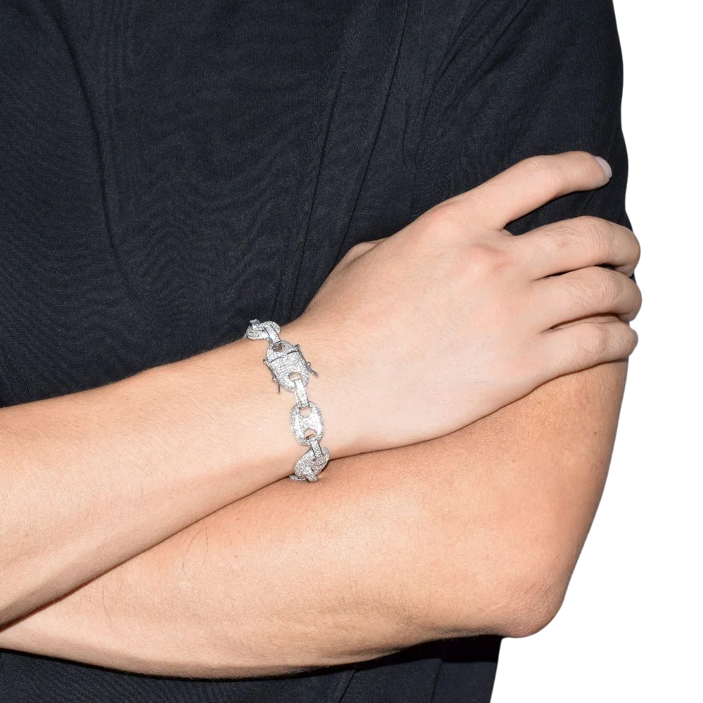 Iced Out Luxury Cuban Link Bracelet // 14MM