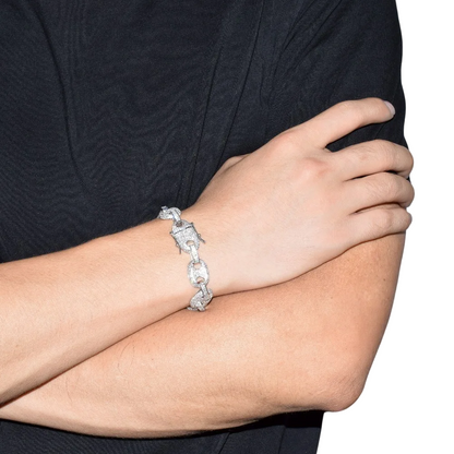 Iced Out Luxury Cuban Link Bracelet // 14MM