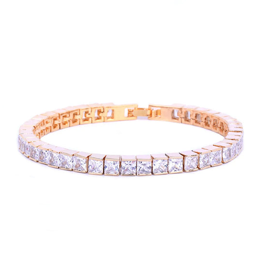 Iced Out Princess-cut Baguette Tennis Bracelet // 5MM