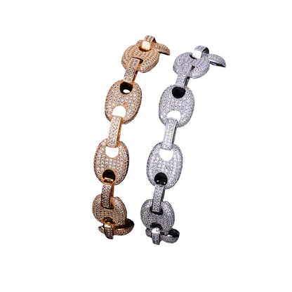 Iced Out Luxury Cuban Link Bracelet // 14MM