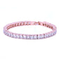 Iced Out Princess-cut Baguette Tennis Bracelet // 5MM