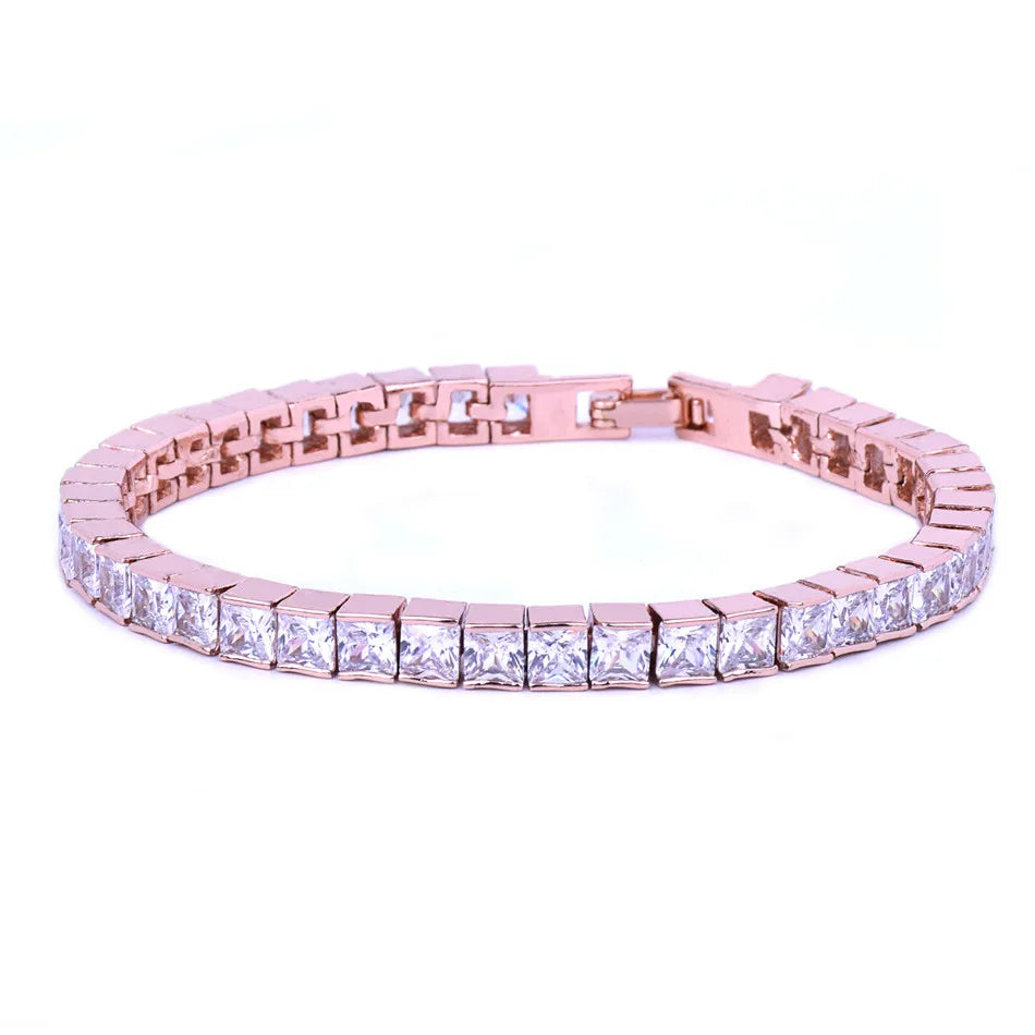 Iced Out Princess-cut Baguette Tennis Bracelet // 5MM