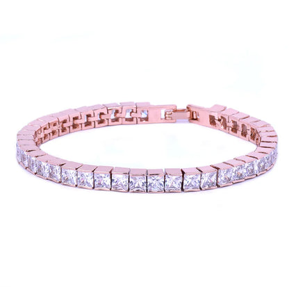 Iced Out Princess-cut Baguette Tennis Bracelet // 5MM