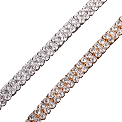 Iced Out Dual Luxury CZ Tennis Bracelet // 6MM